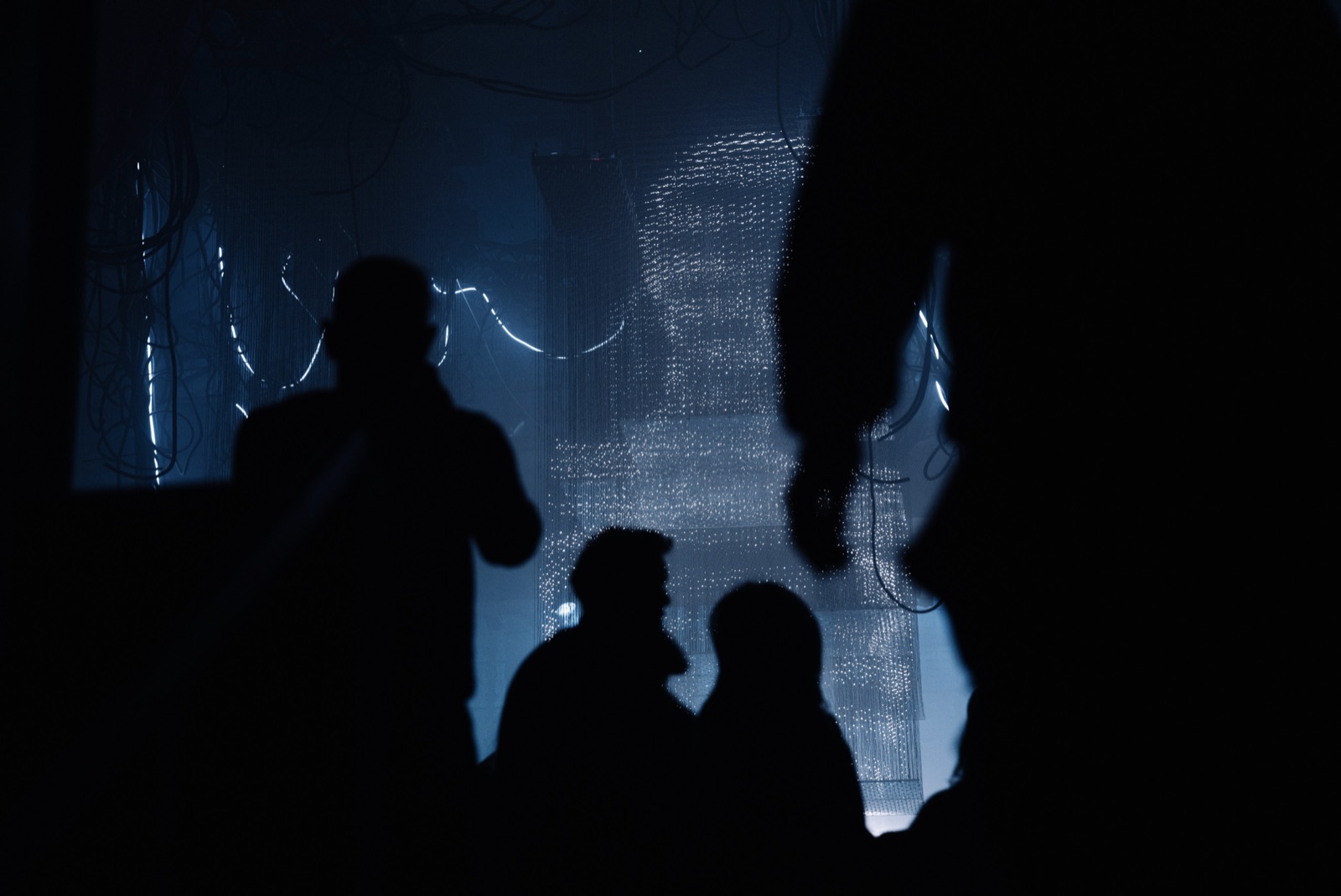 Pre-event Outline 2025 — guests by the volumetric LED installation at ARMA
